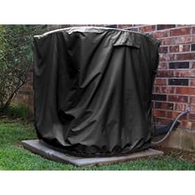 Square Central Air Covers : 24 x 24 x 22 Black: Patio, Lawn &amp; Garden