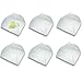 Mesh Screen Food Cover Tents - Set of 6 Large Galvanized Steel Wire Pop-Up Tents, Stylishly and Conveniently Keeps Bugs Away From Food by Chuzy Chef
