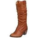 Steve Madden Women's Gimbal Western Boot,Cognac Leather,7 M US