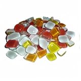 Eigenschaften Mosaikstein GmbH / Softglas ~750 Mosaiksteine Polygonal Rot-Gelb-Orange-Mix