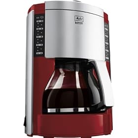 Melitta - M652-050304 - Look de Luxe III - Caféti�..re Filtre - 10/15 Tasses - Rouge / Argent