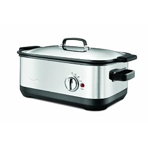 Breville BSC560XL Stainless-Steel 7-Quart Slow Cooker with EasySear Insert by Breville