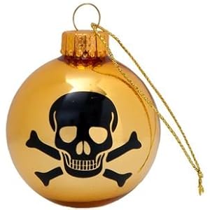 DCI Skull Glass Ornaments Set of 4