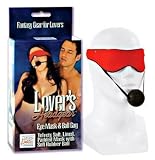 California Exotic Novelties Lover's Headgear Eye Mask and Ball Gag Red Bondage Gear