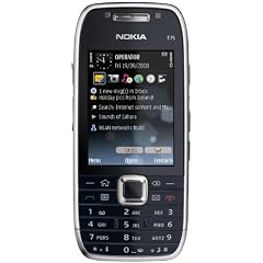 Nokia E75 china black (QWERTZ-Tastatur, Kamera mit 3,2 MP, UKW-Radio, Musik-Player, Kontaktdatenbank, Organizer, 3 Monate DACH-NAVI, unbegrenzte Lizenz für Nokia Messaging) UMTS Handy ohne Vertrag, ohne Branding, kein Simlock