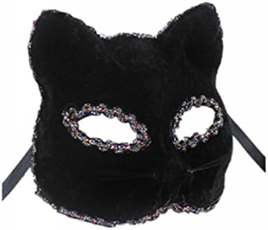 XSH Party Carnival Mask, Sexy Pussycat Dolls Masks(Black)