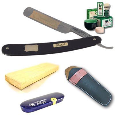 DOVO 5/8 Astrale Ebony Razor Set