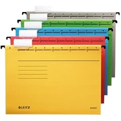 Leitz - H�ngemappen Alpha 25 St�ck farblich sortiert rot, blau, gr�n, gelb, grau