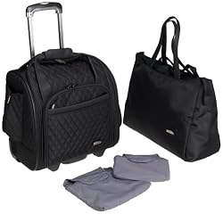 Travelon Wheeled Underseat Carry-On with Back-Up Bag