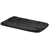 MidWest Quiet Time Pet Bed Deluxe Black Fur Pet Mat 35 " x 23"