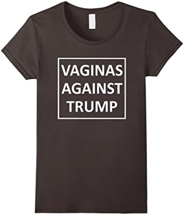 Women's Vaginas against trump T-Shirt Small Asphalt