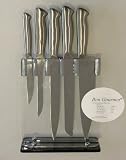 6 Piece Stainless Steel Knife and Block Set