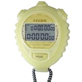 TELVA (テルバ) ストップウォッチ デジタル ホイッスル&ストラップ付 TEV-4026-YW イエローの画像