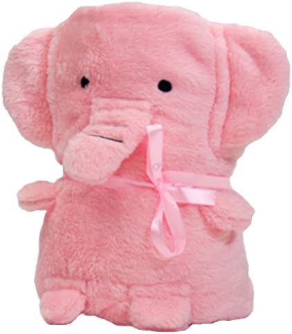 Exclusive "Bubbles the Elephant" Blanket. Perfect for Bed, Receiving, Swaddling and Play!