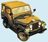 1977-81 bird for Golden Eagle AMC Jeep - BLACK/WHITE