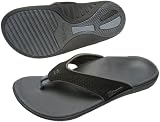 Spenco Polysorb Total Support Yumi Sandals, Black/Black, Women's 7