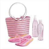 414X2N0RMXL. SL160  New Strawberry Bath Set With Sandals Strawberry Scented Shower Gel And Body Mist In A Carrying Bag