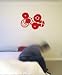 ブリックインテリアステッカー：イームズ　Eames サークル【トマト】 別画像