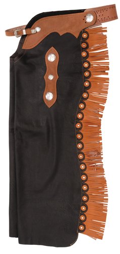 Tough-1 Smooth Leather Cowboy Cutting Chaps