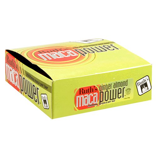 Ruth's Hemp Foods MacaPower Bars, Ginger Almond, 12-Count Box by Ruth's Hemp Foods