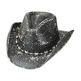 IMAGE OF Sambora Moroca Straw hat with Barb Wire Hat band