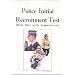 Police Initial Recruitment Test (Mock Test With Preparation)