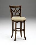 24H Sun Valley Brown Finish Swivel Counter Stool