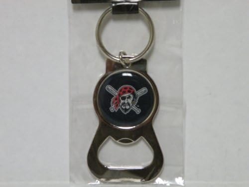 MLB Pittsburgh Pirates Bottle Opener Key Tag, Key Chain
