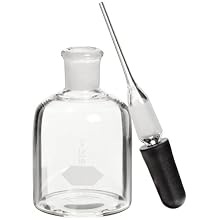 Kimble Kimax Glass Dropping Bottle, with Ground Glass Joint Pipet