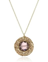 Dana Kellin "Bordeaux Mix" Medallion Pendant Necklace