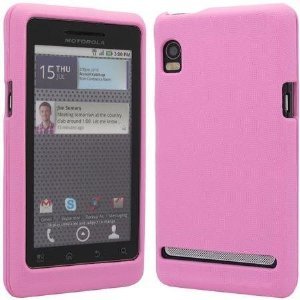 Superior Pink Gel Snap on Silicone Protector Case for Motorola Droid 2 A955, Droid II Global