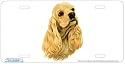 - American Cocker Spaniel - Art Print - License Plate Decorative Tag By Robert J. May From Airstrike