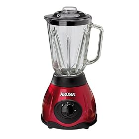 Aroma Blender with Glass Jar- Red(ABD530RG) by Aroma
