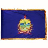 6 x 10 Feet Vermont Nylon - indoor State Flags Made in US.