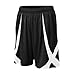 TOPTIE Youth Basketball Shorts, Viscose Knit BLACK-L