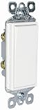 Pass & Seymour TM870WCP Trademaster Single Pole Decorator Switch, White, 10-Pack