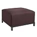 Copenhagen Titanium Ottoman - Microsuede Chocolate