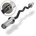 XMark Fitness 28mm Olympic EZ Curl Bar with Medium Knurling, Chrome Sleeves, Brass Bushings, 400 lb. Capacity, Excellent Quality XM-3675, (Shafts Available in Chrome or Black Manganese Phosphate)