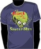 Classic Movies - ATTACK OF THE SAUCER MEN T-shirt - Purple