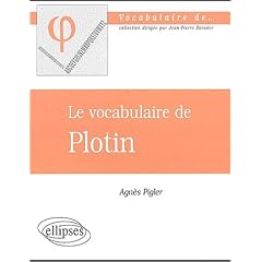 Le vocabulaire de Plotin