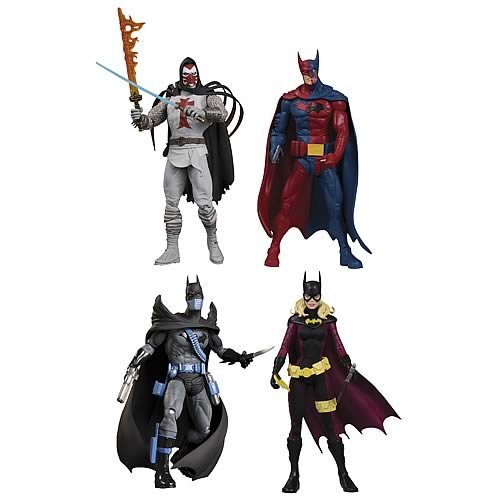 BATMAN REBORN Complete Action Figure Set of 4 by DC DIRECT