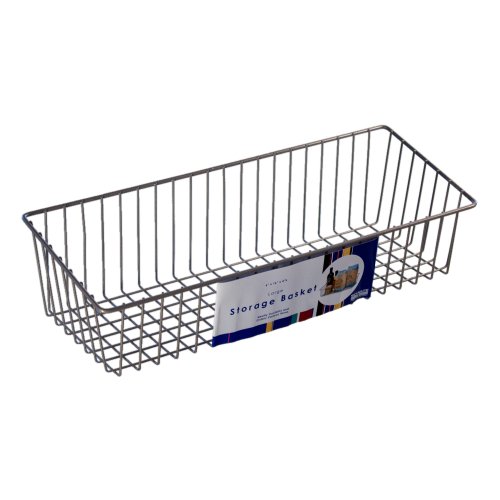 Schulte Large Simple Basket, Nickel