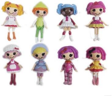 Hot sale 8 pcs/ set Animation MGA MINI Lalaloopsy mini Doll ornaments PVC model toy doll Christmas Gift Approx 8 cm