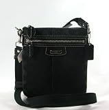 NEW AUTHENTIC COACH PENELOPE CROSSBODY SWING PACK (Black/Silver)