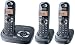 Electronics : Panasonic 5.8Ghz Expandable Digital Cordless Answering System - 3 Handset System (KX-TG4323B)