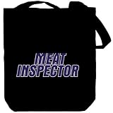Meat Inspector Occupations Tote Bag (Black, Canvas, Unisex)