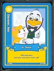 Ganz WebKinz Trading Card #3 Dr. Quack - Mint Condition - Shipped in Protective Case!