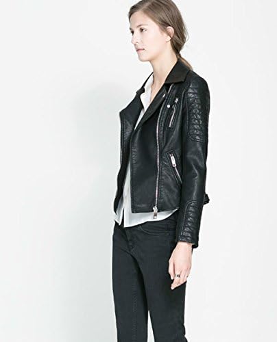 Women's Leather Jacket Coat - Medium