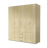 Solutions 21310-033 Dreht&uuml;renschrank 200 x 216 x 58 cm / Ahorn Nachbildung