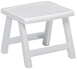 Produkt-Bild: Kettler Hocker "Roma" Vollkunststoffgestell wei&szlig;
